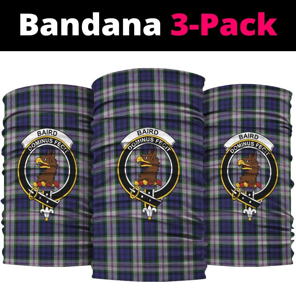 Baird Dress Tartan Neck Gaiters, Tartan Bandanas, Tartan Head Band with Family Crest One Size - Tartanvibesclothing
