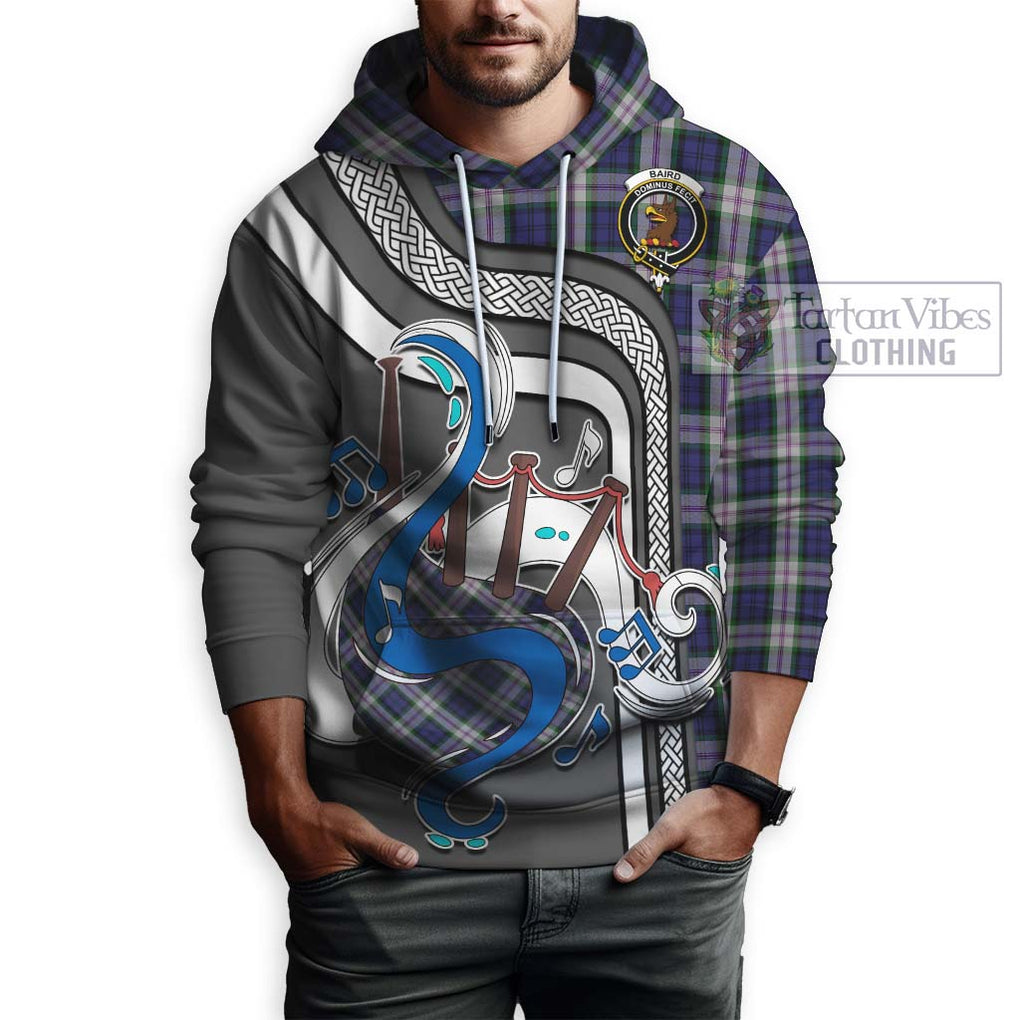 Baird Dress Tartan Hoodie with Epic Bagpipe Style Zip Hoodie - Tartanvibesclothing Shop