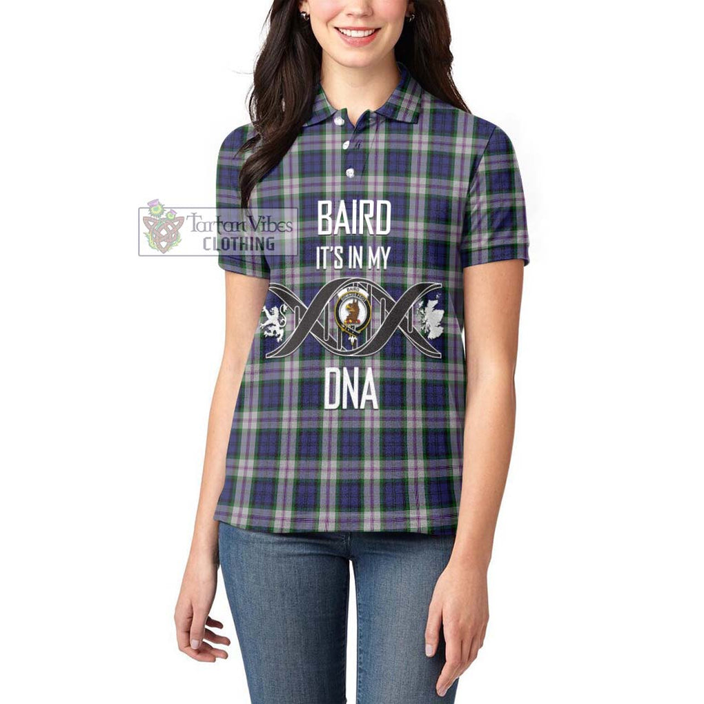 Baird Dress Tartan Women's Polo Shirt with Family Crest DNA In Me Style Women - Tartanvibesclothing Shop