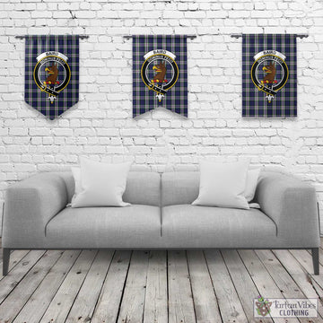 Baird Dress Tartan Gonfalon, Tartan Banner with Family Crest