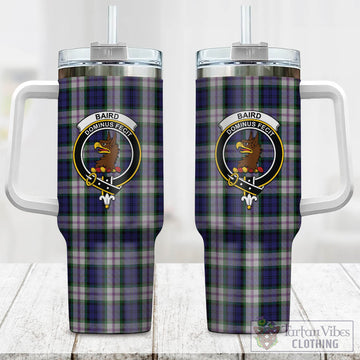 Baird Dress Tartan and Family Crest Tumbler with Handle