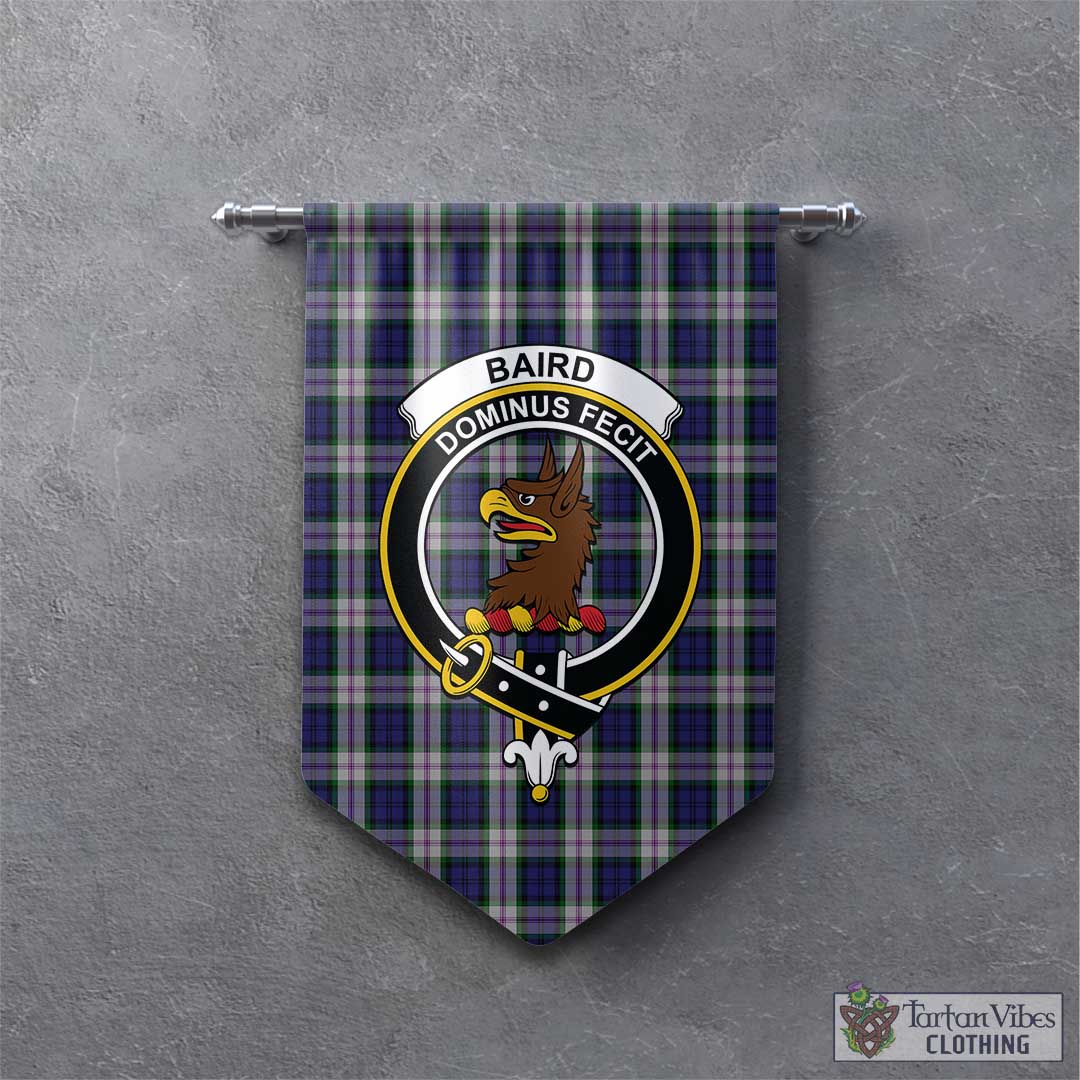 Tartan Vibes Clothing Baird Dress Tartan Gonfalon, Tartan Banner with Family Crest