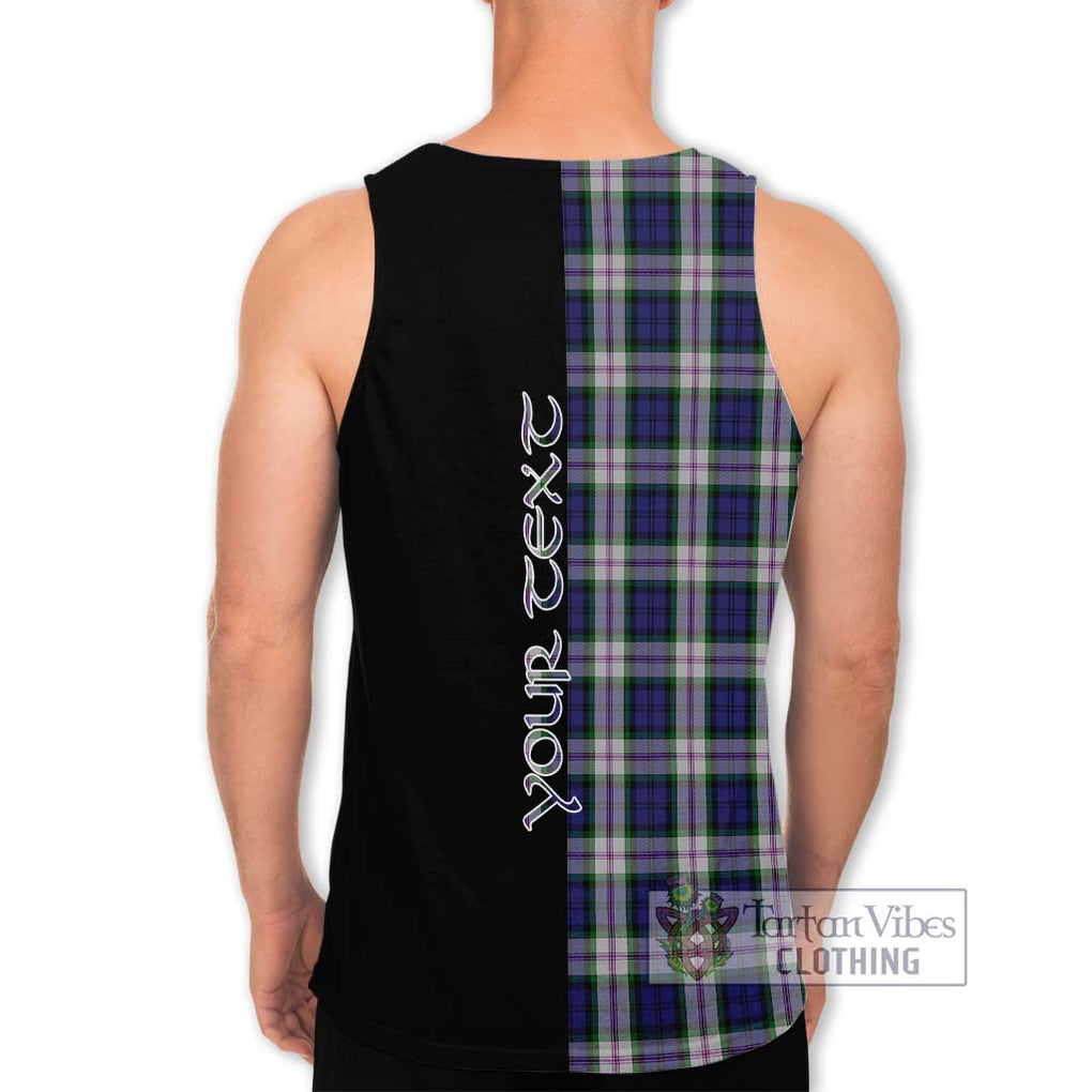 Baird Dress Tartan Men's Tank Top with Family Crest and Half Of Me Style - Tartanvibesclothing Shop