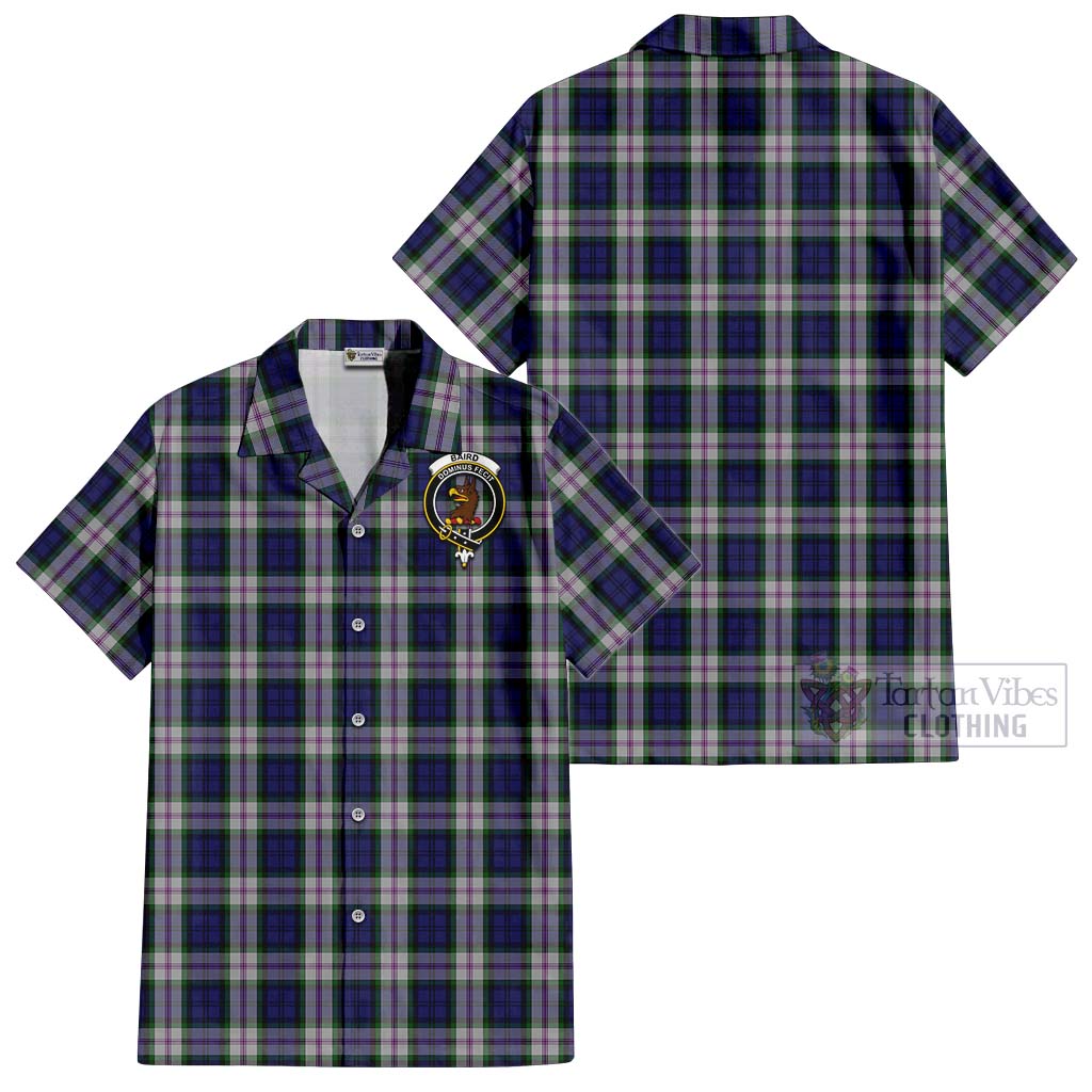 Tartan Vibes Clothing Baird Dress Tartan Cotton Hawaiian Shirt with Family Crest