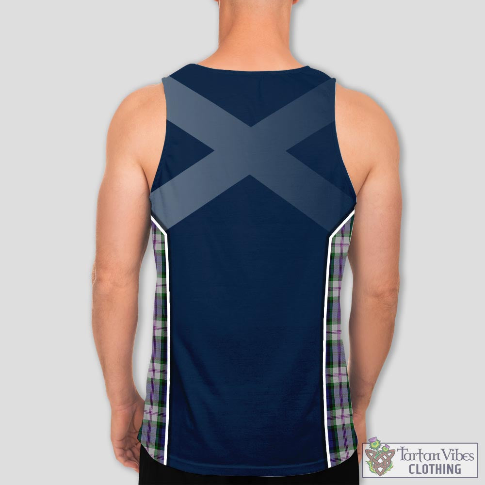 Tartan Vibes Clothing Baird Dress Tartan Men's Tanks Top with Family Crest and Scottish Thistle Vibes Sport Style