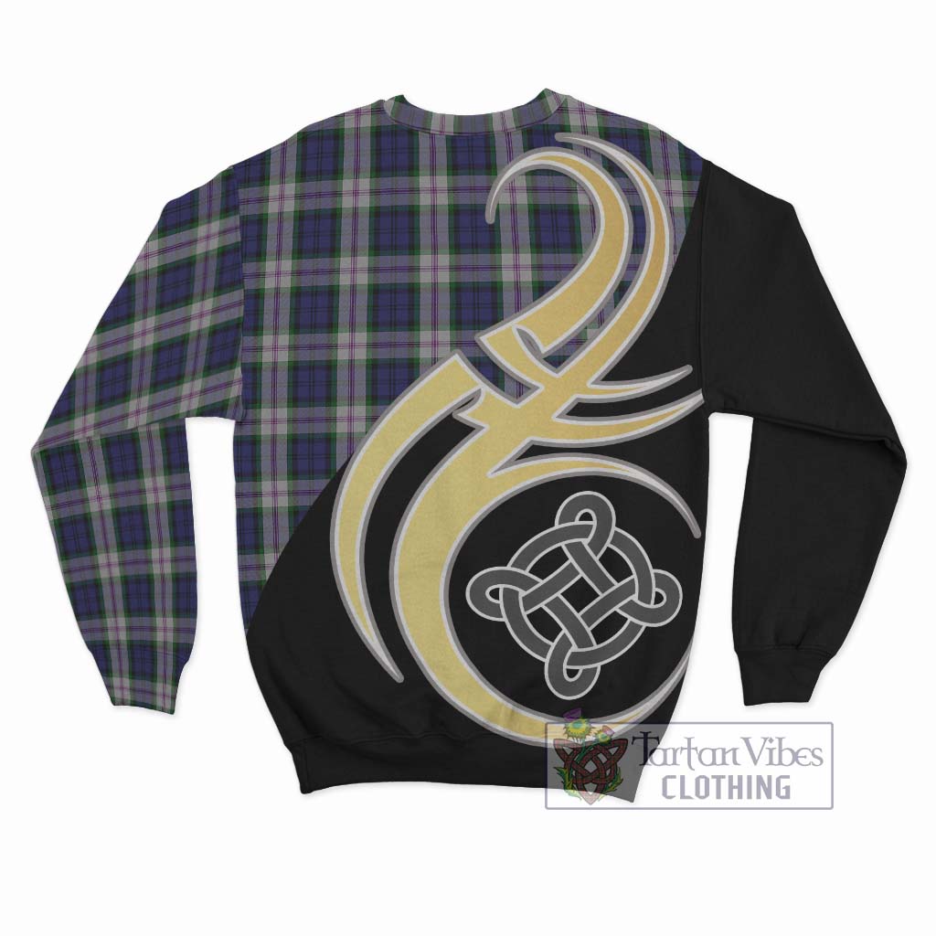 Tartan Vibes Clothing Baird Dress Tartan Sweatshirt with Family Crest and Celtic Symbol Style