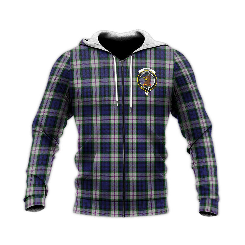 Baird Dress Tartan Knitted Hoodie with Family Crest Unisex Knitted Zip Hoodie - Tartanvibesclothing