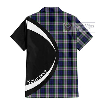 Baird Dress Tartan Short Sleeve Button Up with Family Crest Circle Style