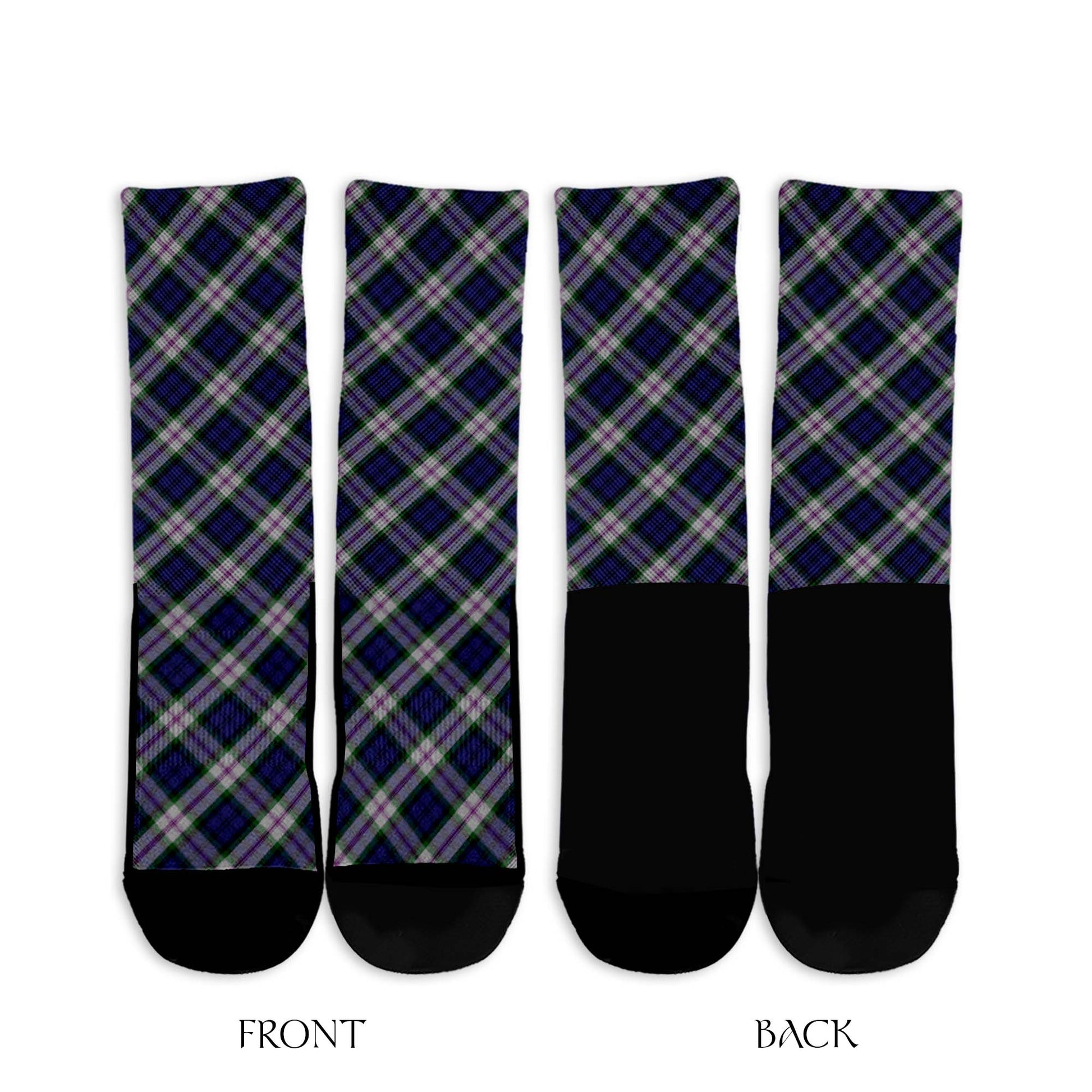 Baird Dress Tartan Crew Socks Cross Tartan Style - Tartanvibesclothing