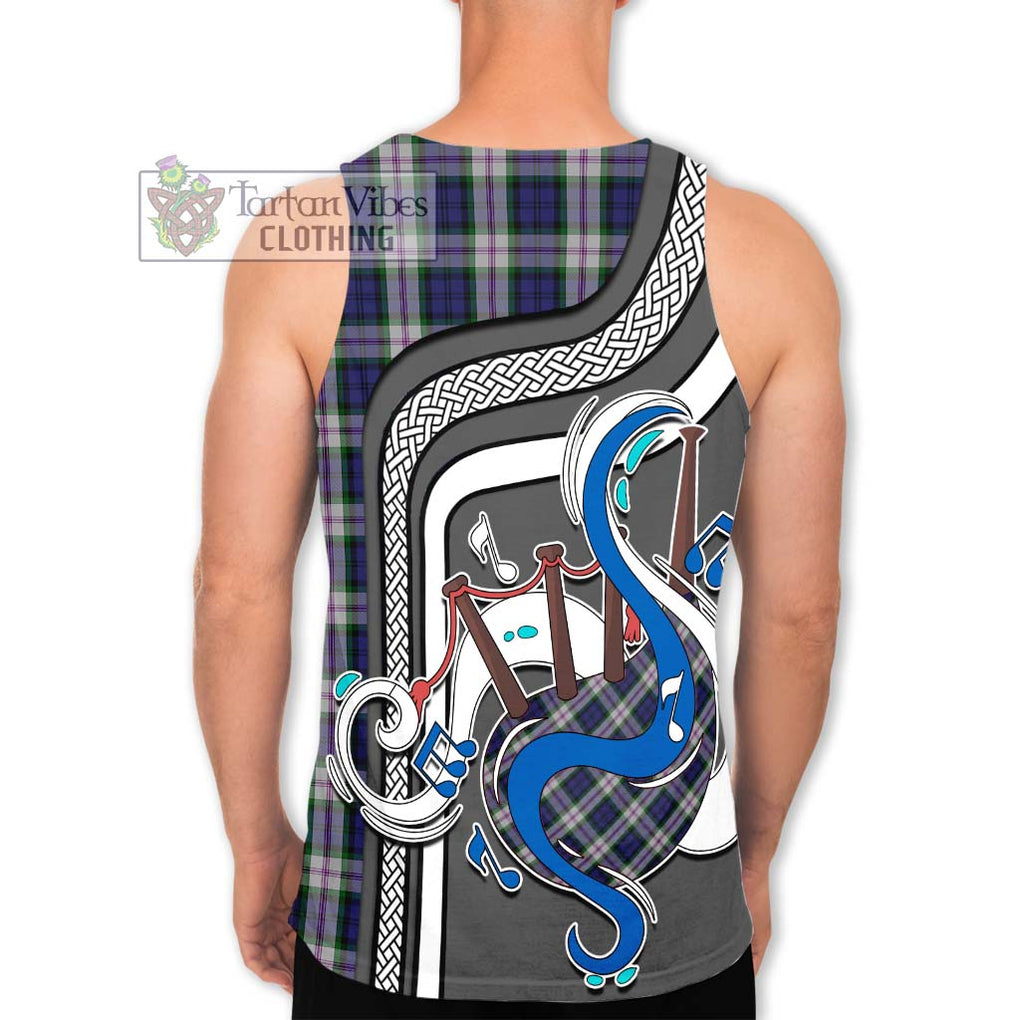 Baird Dress Tartan Men's Tank Top with Epic Bagpipe Style - Tartanvibesclothing Shop