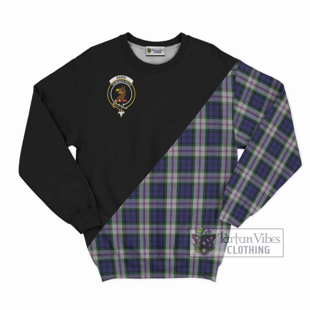 Baird Dress Tartan Sweatshirt with Family Crest and Military Logo Style - Tartanvibesclothing Shop