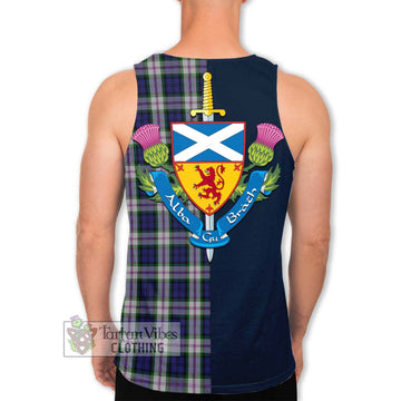 Baird Dress Tartan Men's Tank Top Alba with Scottish Lion Royal Arm Half Style