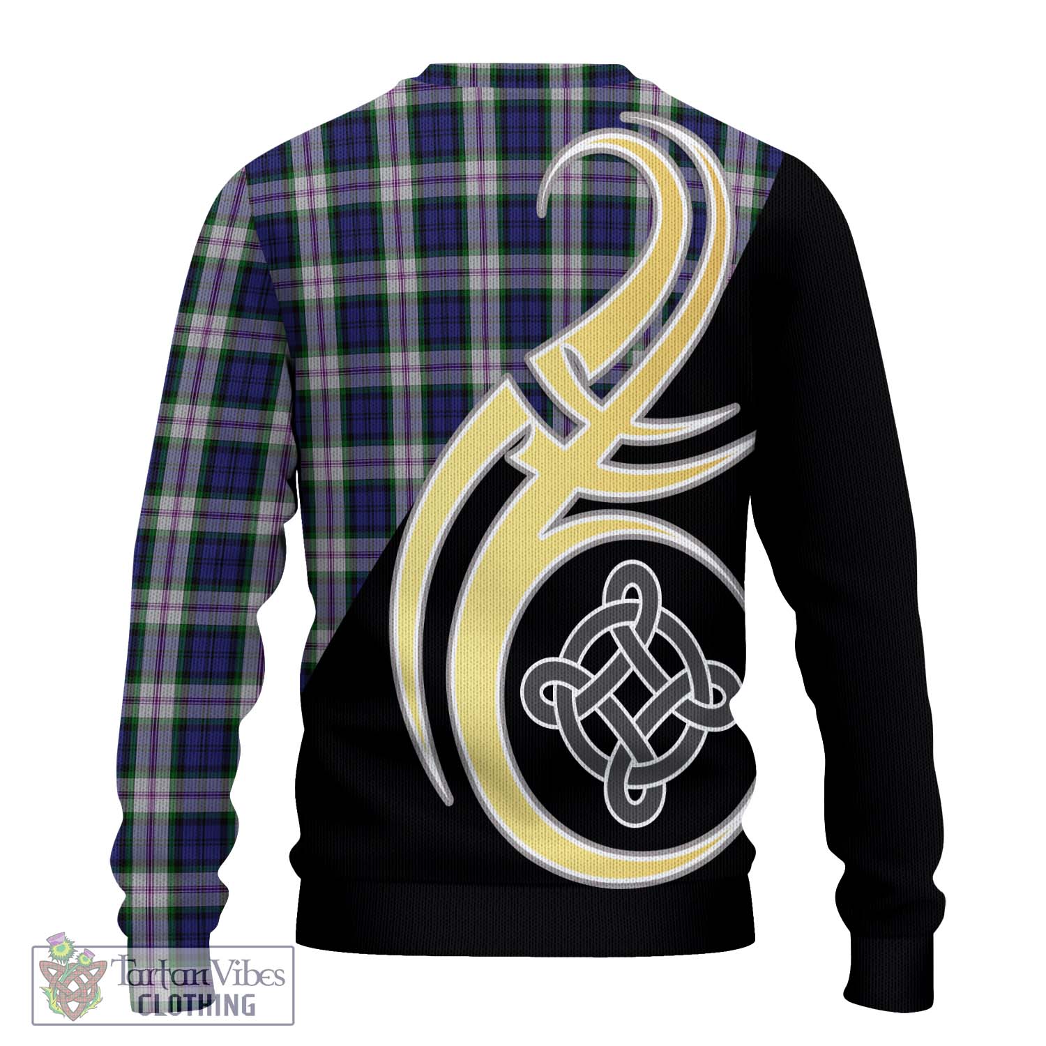 Baird Dress Tartan Knitted Sweater with Family Crest and Celtic Symbol Style - Tartan Vibes Clothing