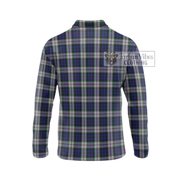 Baird Dress Tartan Long Sleeve Polo Shirt with Family Crest DNA In Me Style