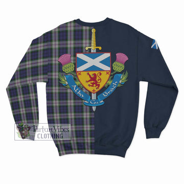 Baird Dress Tartan Sweatshirt with Scottish Lion Royal Arm Half Style