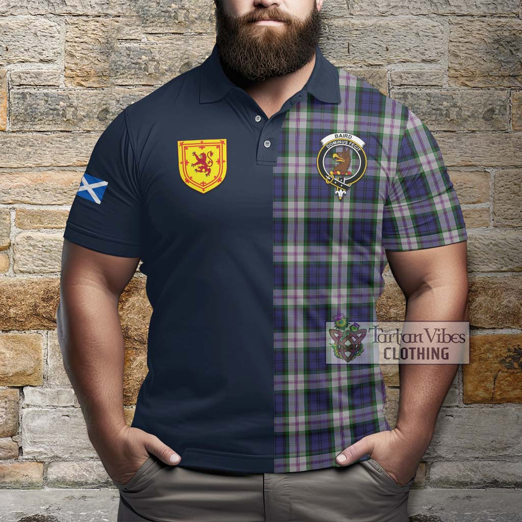 Tartan Vibes Clothing Baird Dress Tartan Polo Shirt with Scottish Lion Royal Arm Half Style