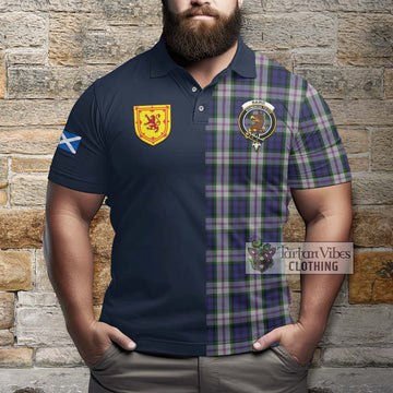 Baird Dress Tartan Polo Shirt Alba with Scottish Lion Royal Arm Half Style