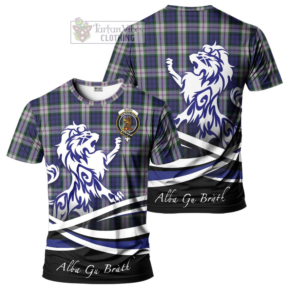 Tartan Vibes Clothing Baird Dress Tartan Cotton T-shirt with Alba Gu Brath Regal Lion Emblem