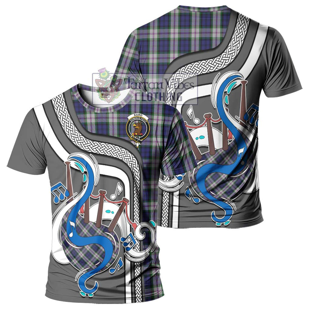 Baird Dress Tartan T-Shirt with Epic Bagpipe Style - Tartanvibesclothing Shop