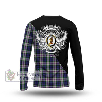 Baird Dress Tartan Long Sleeve T-Shirt with Family Crest and Military Logo Style