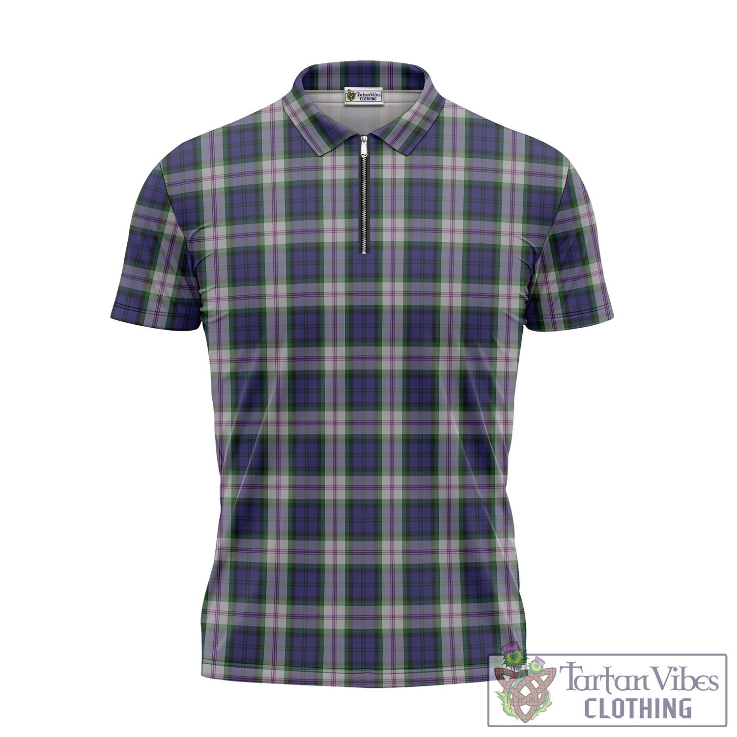 Tartan Vibes Clothing Baird Dress Tartan Zipper Polo Shirt