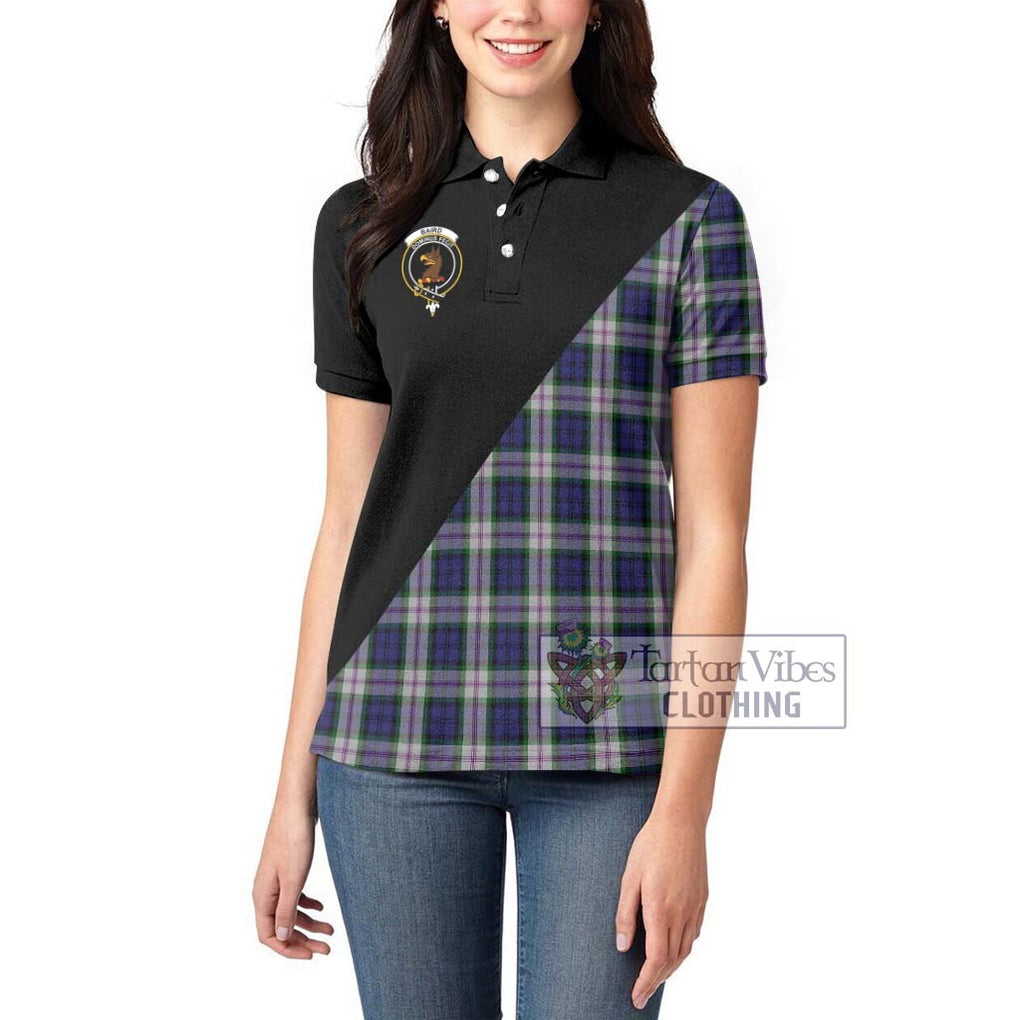 Baird Dress Tartan Women's Polo Shirt with Family Crest and Military Logo Style - Tartanvibesclothing Shop