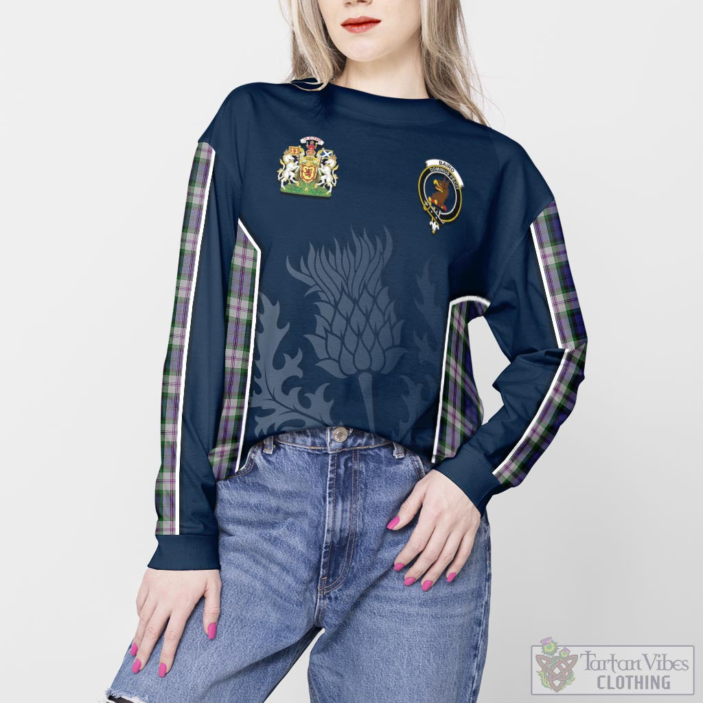 Tartan Vibes Clothing Baird Dress Tartan Sweatshirt with Family Crest and Scottish Thistle Vibes Sport Style