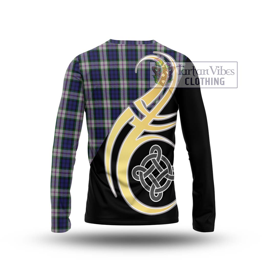 Baird Dress Tartan Long Sleeve T-Shirt with Family Crest and Celtic Symbol Style - Tartan Vibes Clothing