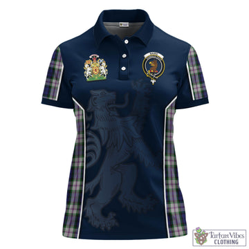Baird Dress Tartan Women's Polo Shirt with Family Crest and Lion Rampant Vibes Sport Style