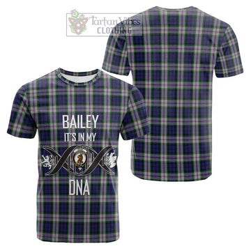 Baird Dress Tartan Cotton T-shirt with Family Crest DNA In Me Style