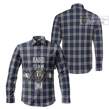 Baird Dress Tartan Long Sleeve Button Shirt with Family Crest DNA In Me Style