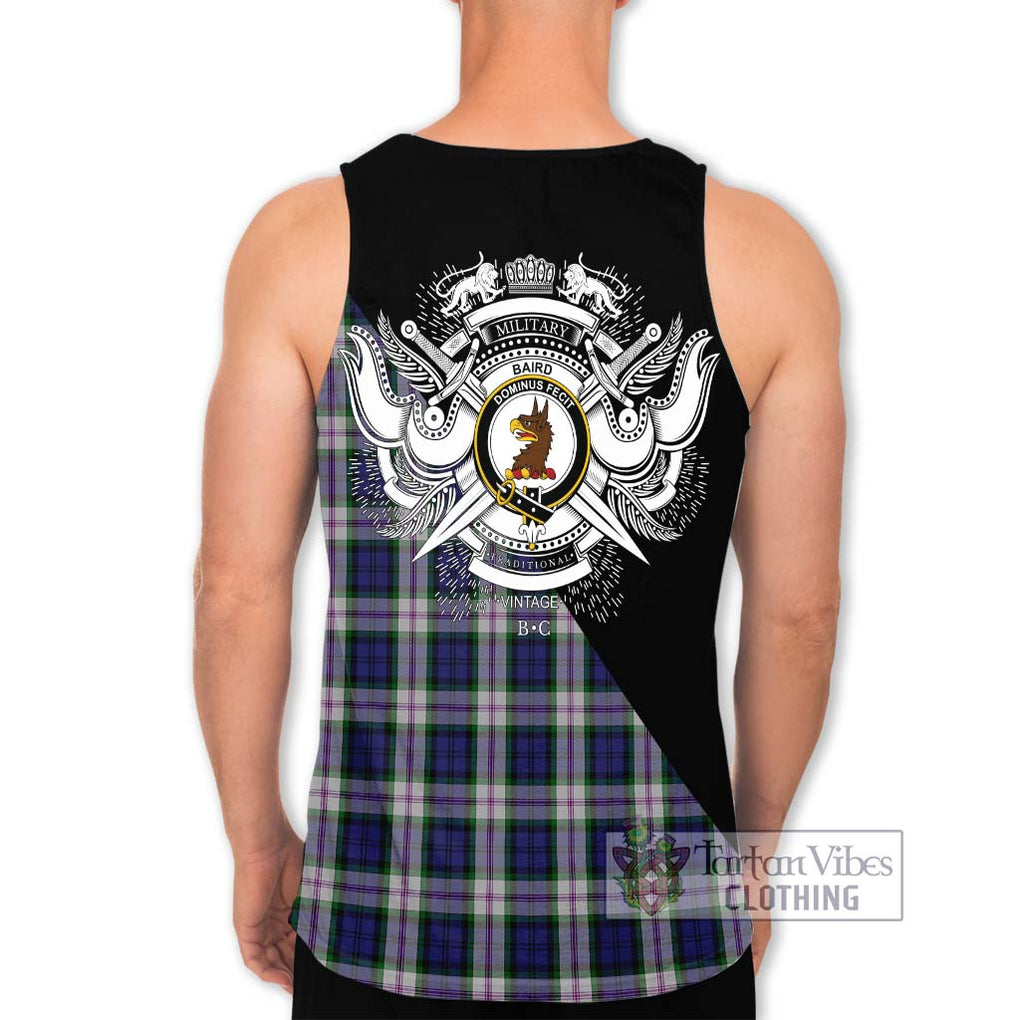 Baird Dress Tartan Men's Tank Top with Family Crest and Military Logo Style - Tartanvibesclothing Shop