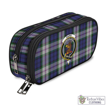 Baird Dress Tartan Pen and Pencil Case with Family Crest