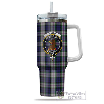 Baird Dress Tartan and Family Crest Tumbler with Handle