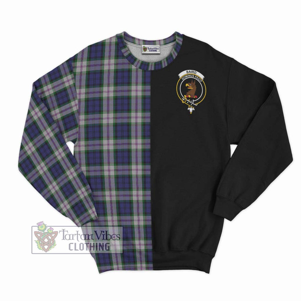 Baird Dress Tartan Sweatshirt with Family Crest and Half Of Me Style - Tartanvibesclothing Shop