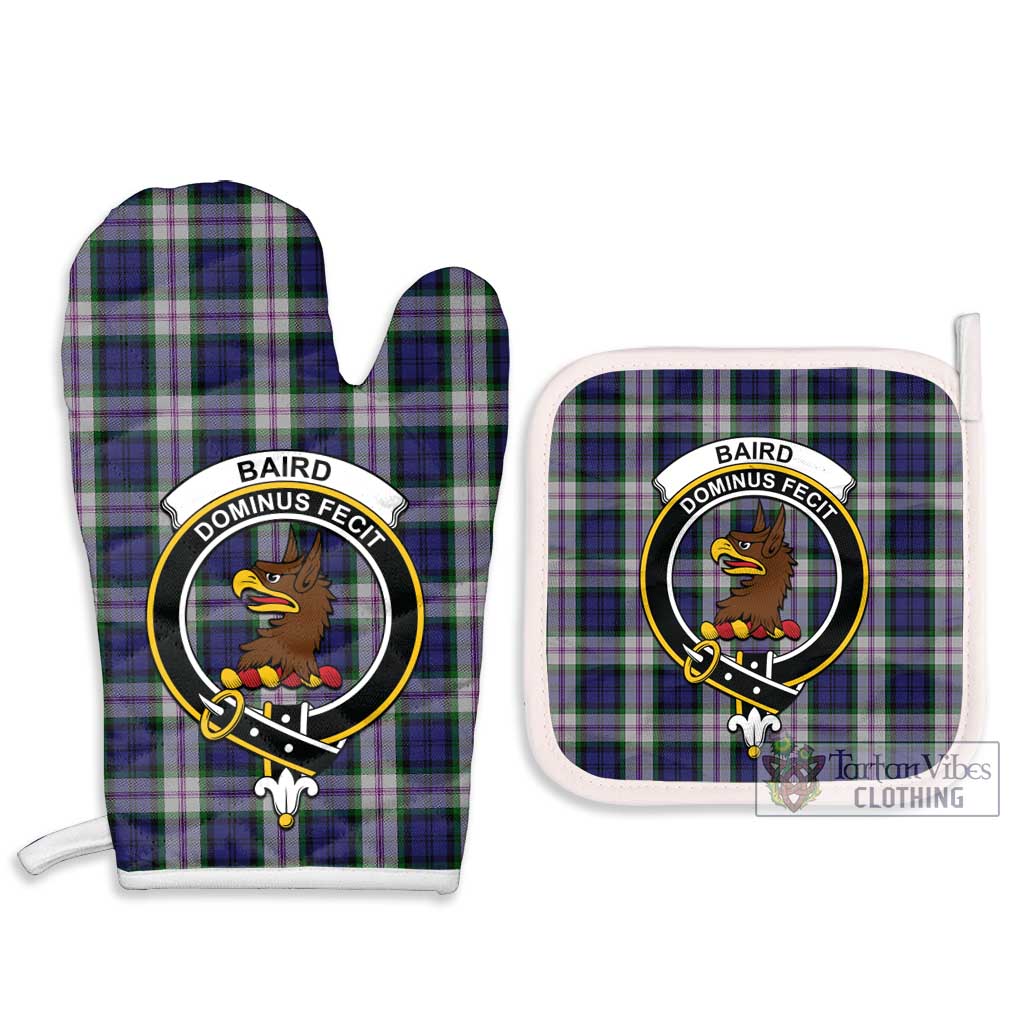 Tartan Vibes Clothing Baird Dress Tartan Combo Oven Mitt & Pot-Holder with Family Crest