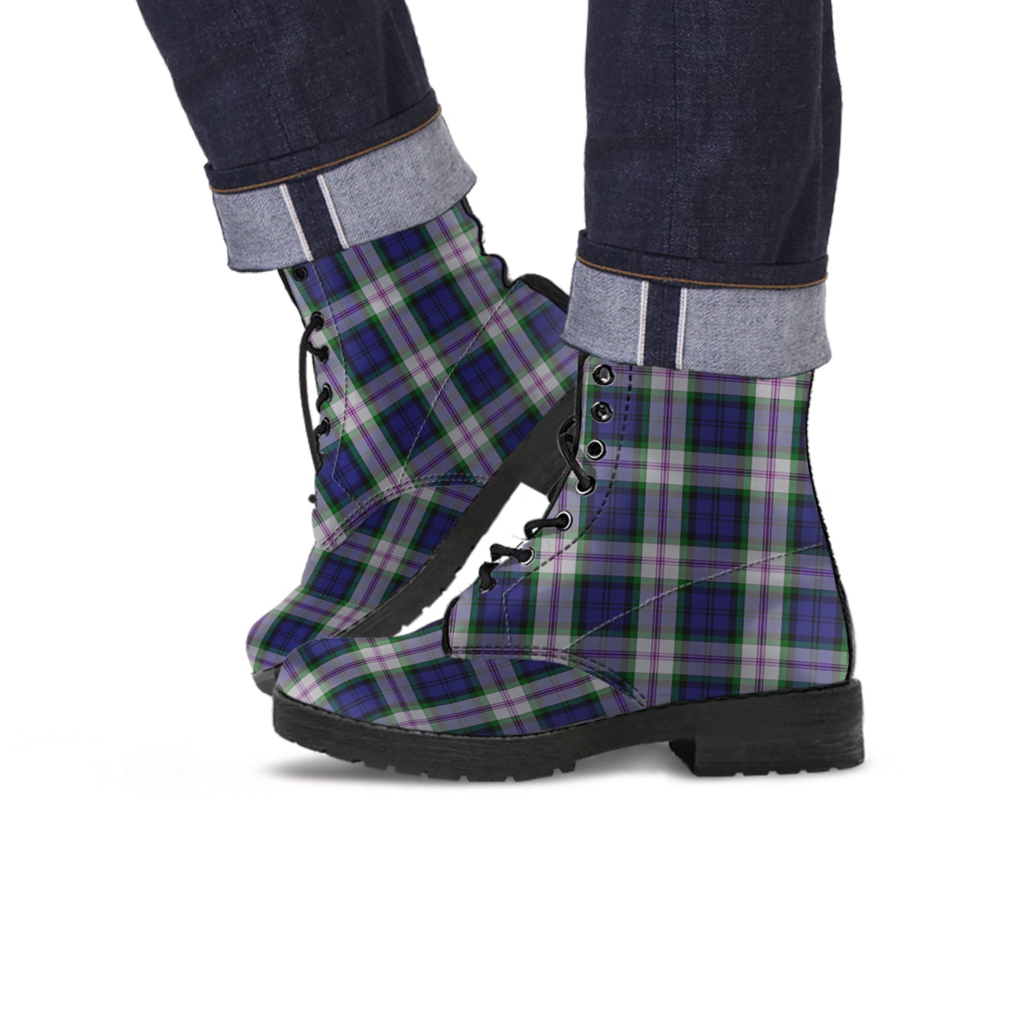 Baird Dress Tartan Leather Boots - Tartanvibesclothing