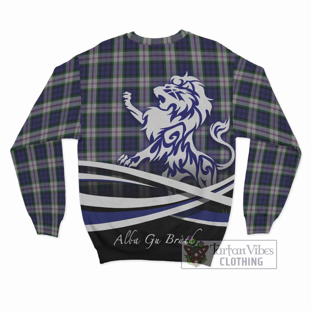 Baird Dress Tartan Sweatshirt with Alba Gu Brath Regal Lion Emblem - Tartanvibesclothing Shop