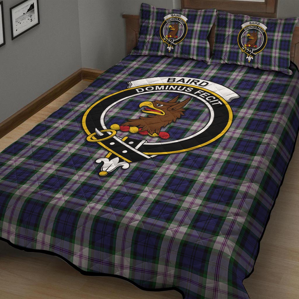 Baird Dress Tartan Quilt Bed Set with Family Crest - Tartanvibesclothing