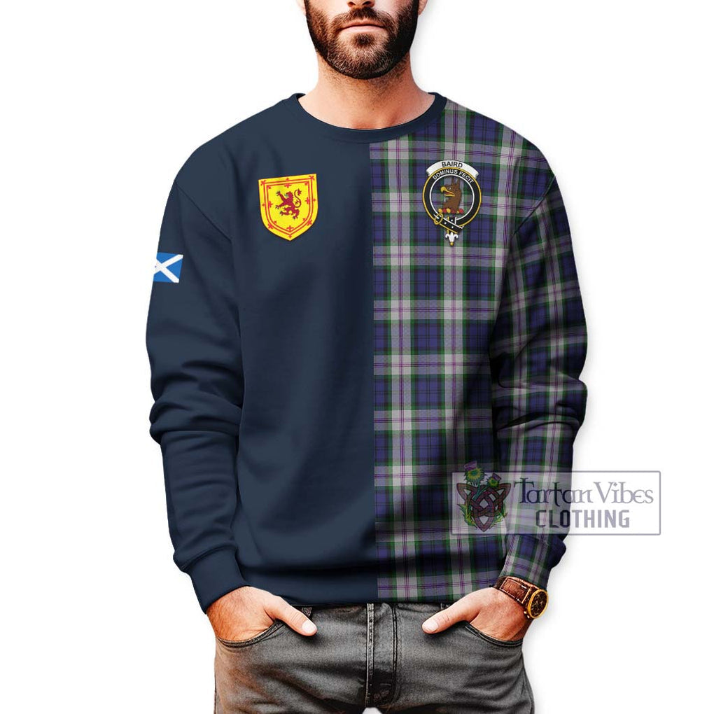 Tartan Vibes Clothing Baird Dress Tartan Sweatshirt with Scottish Lion Royal Arm Half Style