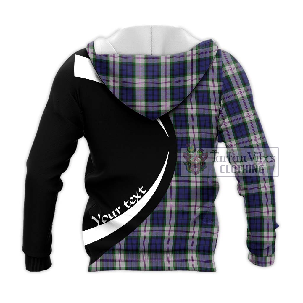 Baird Dress Tartan Knitted Hoodie with Family Crest Circle Style - Tartan Vibes Clothing