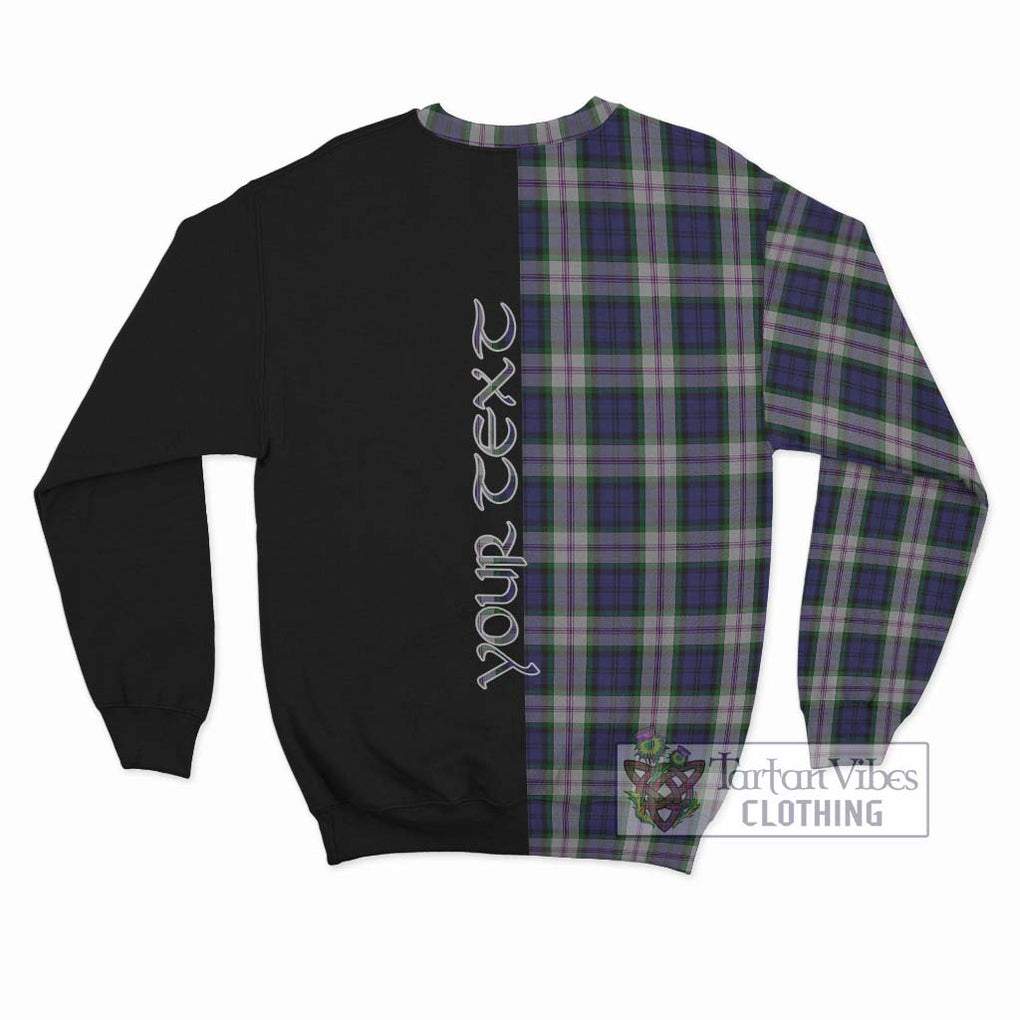 Baird Dress Tartan Sweatshirt with Family Crest and Half Of Me Style - Tartanvibesclothing Shop