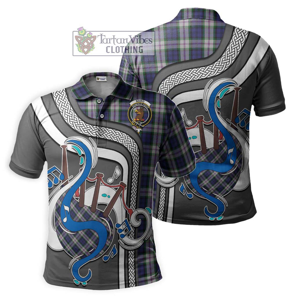 Tartan Vibes Clothing Baird Dress Tartan Polo Shirt with Epic Bagpipe Style