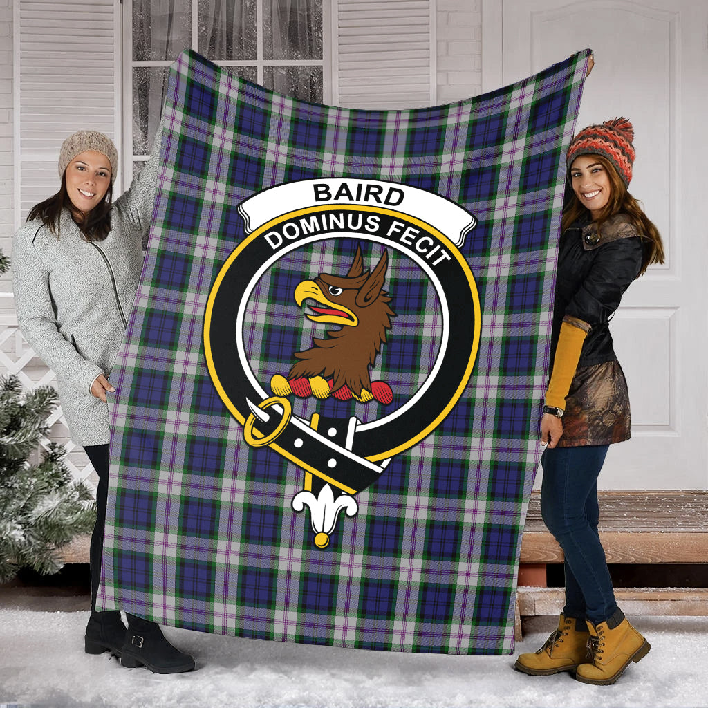 Baird Dress Tartan Blanket with Family Crest - Tartan Vibes Clothing