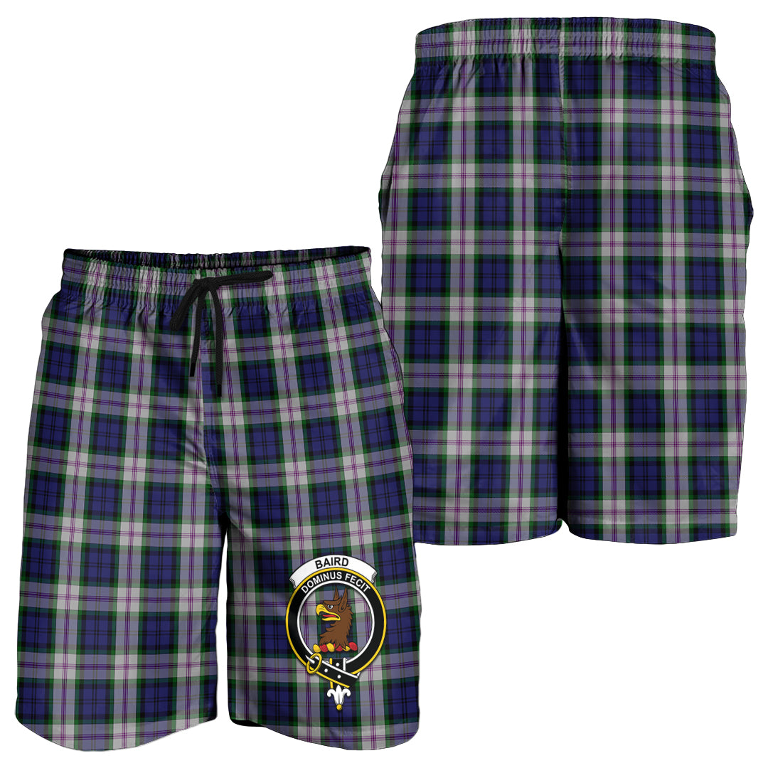 Baird Dress Tartan Mens Shorts with Family Crest - Tartanvibesclothing