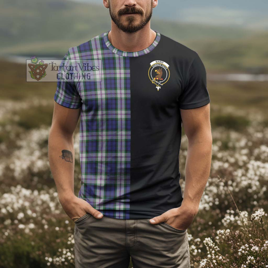 Baird Dress Tartan T-Shirt with Family Crest and Half Of Me Style - Tartanvibesclothing Shop