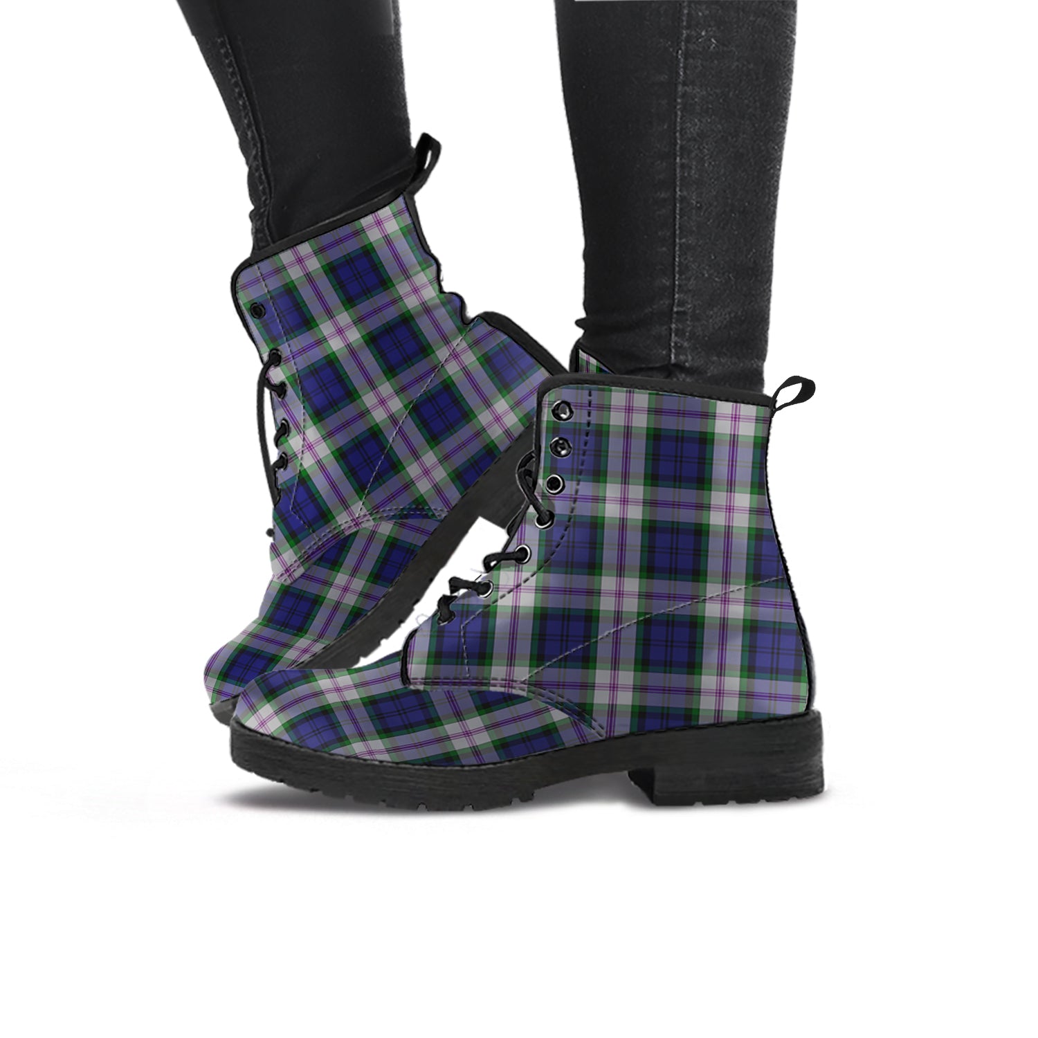 Baird Dress Tartan Leather Boots - Tartanvibesclothing