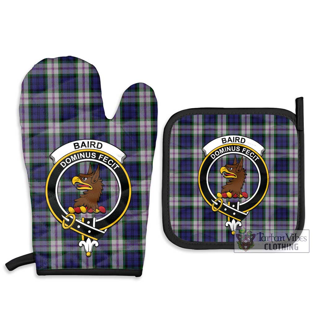 Tartan Vibes Clothing Baird Dress Tartan Combo Oven Mitt & Pot-Holder with Family Crest