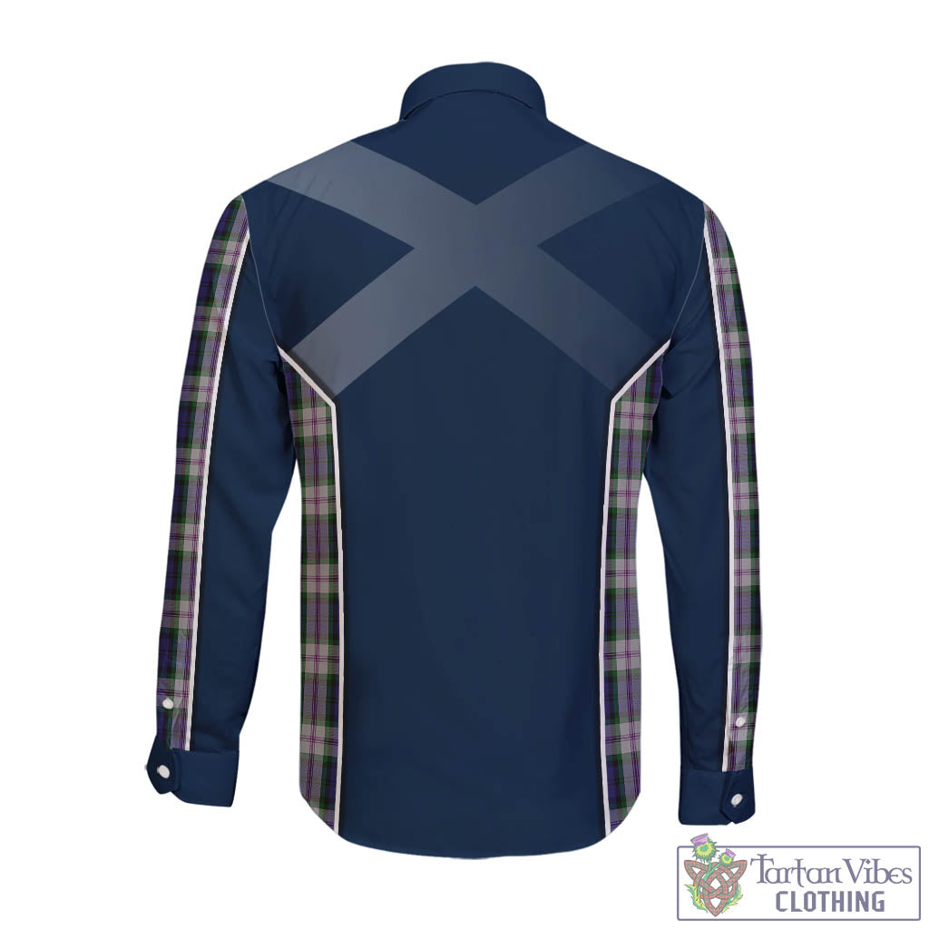 Tartan Vibes Clothing Baird Dress Tartan Long Sleeve Button Up Shirt with Family Crest and Lion Rampant Vibes Sport Style