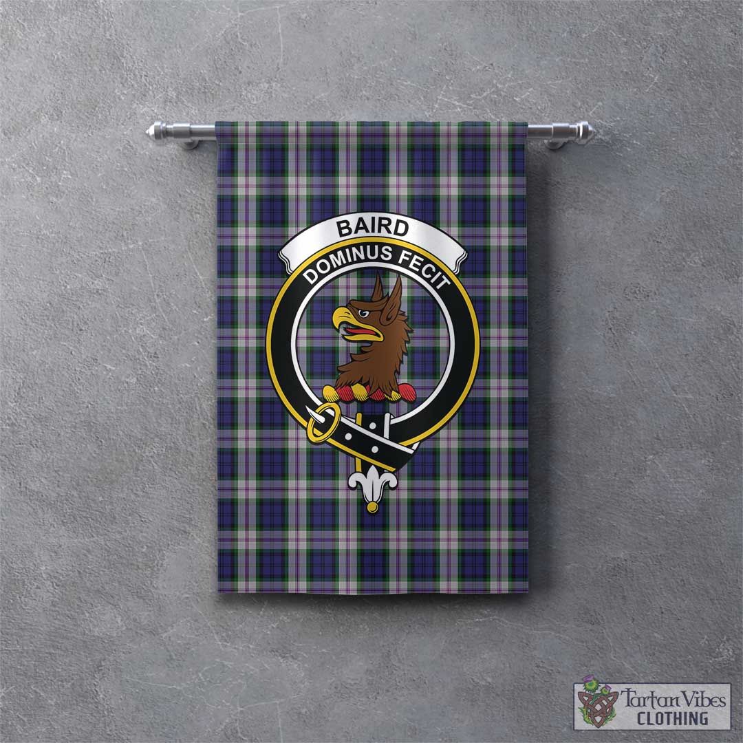 Tartan Vibes Clothing Baird Dress Tartan Gonfalon, Tartan Banner with Family Crest